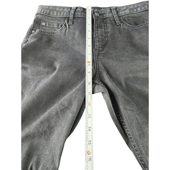 Lee Women Black Washed Mid Rise Boot Cut Stretch Denim Jeans Size 10P - Picture 4 of 9